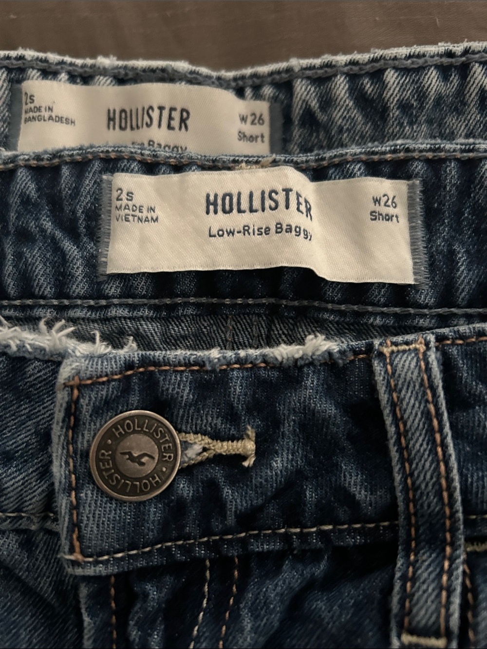 Hollister Jeans Lot of 3 Size 2 / 26 Short Low Rise Denim Women’s 28” Inseam - Picture 16 of 16